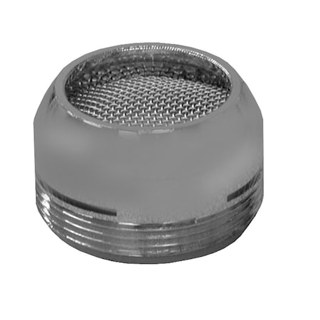 Jones Stephens Chrome Plated 15/16in.-27 Male Thread Slotted Full Flow Aerator A01001